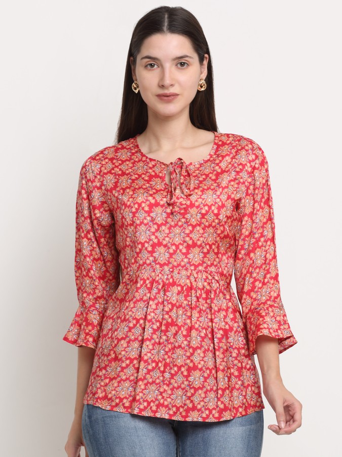 Myaza Women Santoon Printed Top